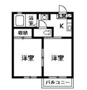 メゾンドール【2階】の間取り