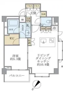 コスモリード恵比寿【3階】の間取り