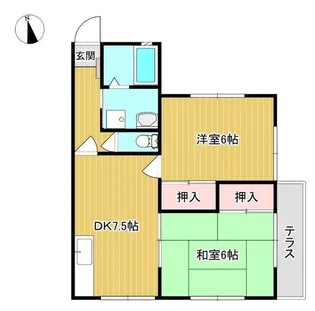 サニーグリーン・キムラ【2階】の間取り