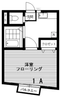 セブンハイツ若林【1階】の間取り