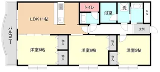 エクメーネ吉川【3階】の間取り