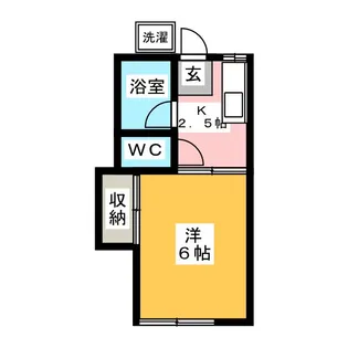 コーポつゆき【1階】の間取り