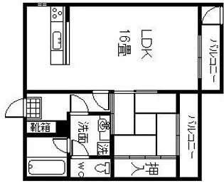 フローレス勇貴【1階】の間取り