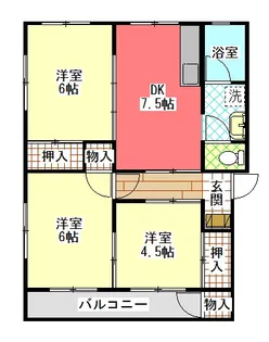 静岡県静岡市駿河区鎌田【マンション】の間取り