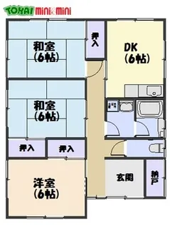 三重県松阪市川井町【一戸建】の間取り