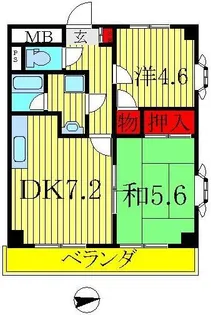 YRレジデンス【4階】の間取り