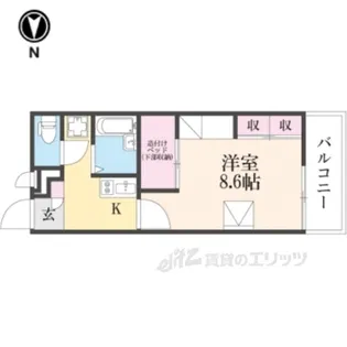 レオパレスソレイユ3【3階】の間取り