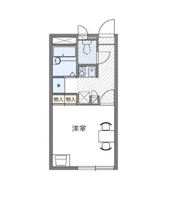 レオパレス赤田II【1階】の間取り