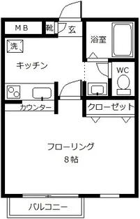 キューブガーデン【2階】の間取り