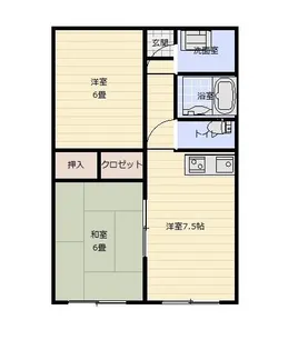 チャオ天志館【2階】の間取り