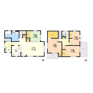 熊本県菊池郡大津町大字大津【一戸建】の間取り