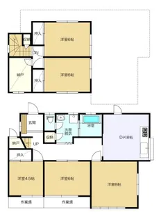 岩手県花巻市湯口字鴻ノ巣【一戸建】の間取り