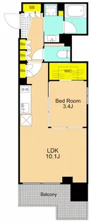 プラウドフラット大井町【9階】の間取り