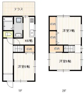 広島県廿日市市友田【一戸建】の間取り