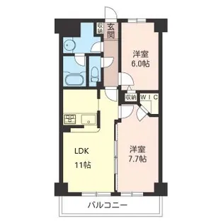 ファミネス 久が原【4階】の間取り