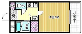 プロスパーハイツ古市【2階】の間取り