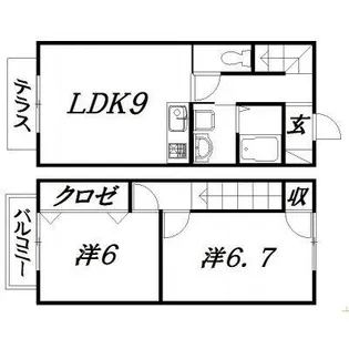 静岡県浜松市中央区半田山5【一戸建】の間取り