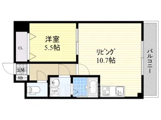 パンジー豆田【4階】の間取り