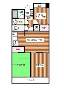 ロイヤルハイム【4階】の間取り
