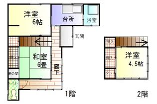茨城県ひたちなか市湊中央2【一戸建】の間取り