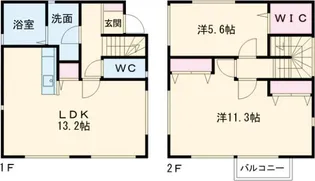 愛知県清須市上条2【一戸建】の間取り