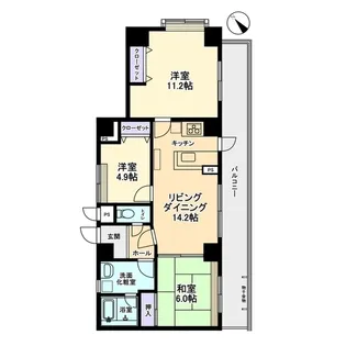 アパガーデンコート大聖寺駅前【3階】の間取り