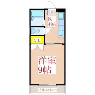 ベルビューコーポ91【3階】の間取り