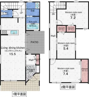 和歌山県和歌山市新在家【一戸建】の間取り