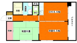 ルクレール三篠【3階】の間取り