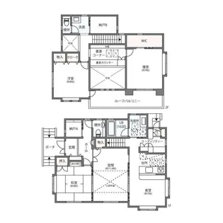 神奈川県川崎市麻生区五力田1【一戸建】の間取り