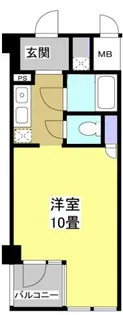遠鉄ハイツ自校駅ビル【4階】の間取り