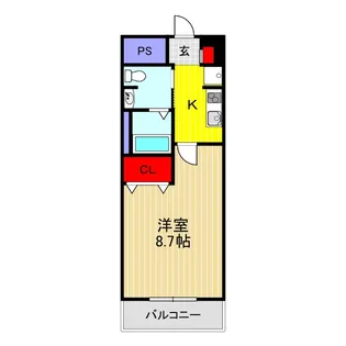 ラ・フォーレ芝川【1階】の間取り