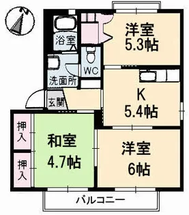 さくら館 壱号棟【2階】の間取り