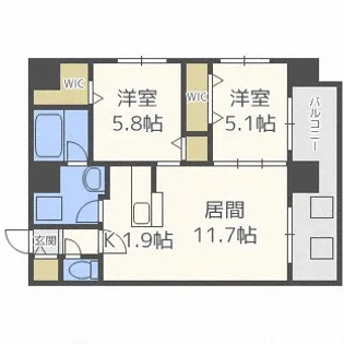 MODENA円山【2階】の間取り