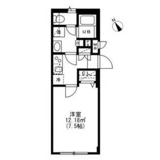 Rocco東中野【4階】の間取り