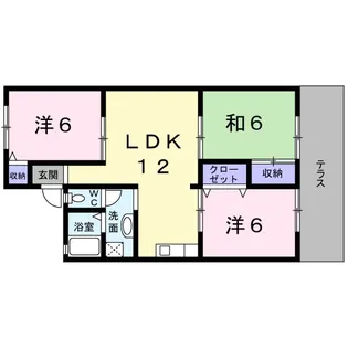 アットハウスMATSUTANI II【1階】の間取り