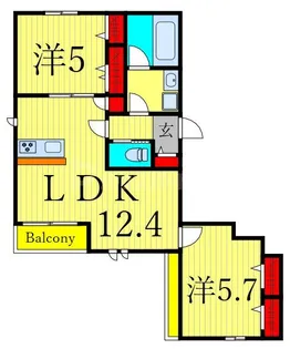 ヘーベルメゾン西葛西 E【3階】の間取り