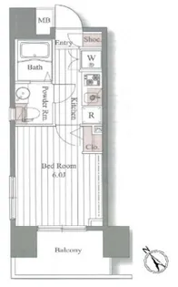 ドゥーエ大森【4階】の間取り