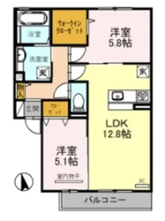 アローラ【2階】の間取り