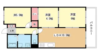 大阪府豊中市東豊中町4【マンション】の間取り