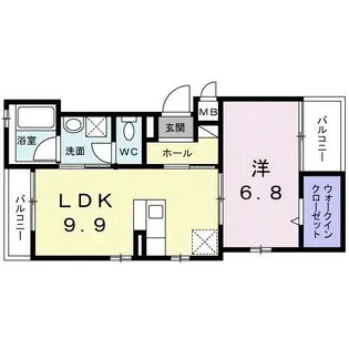 グレイス横浜弘明寺【1階】の間取り