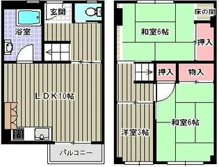 杭瀬団地12号棟の間取り