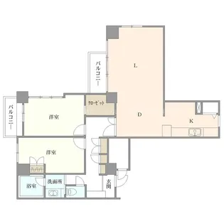 アメラックスビル【6階】の間取り