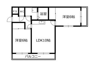 ルミナスゆり【2階】の間取り