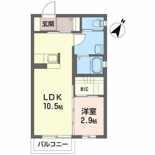 シャーメゾンキャッスル【2階】の間取り