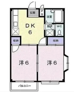 エルディム平成3【1階】の間取り