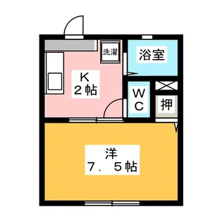 プルミエラムール【1階】の間取り