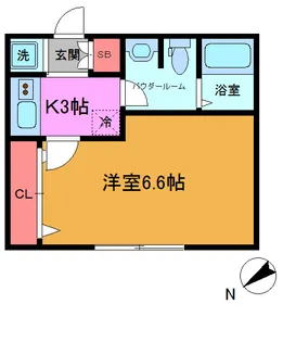 ベリエ下総中山【1階】の間取り