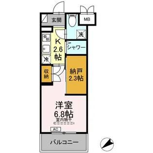CINZA若林【3階】の間取り