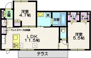 MAISON de FELIZ【1階】の間取り